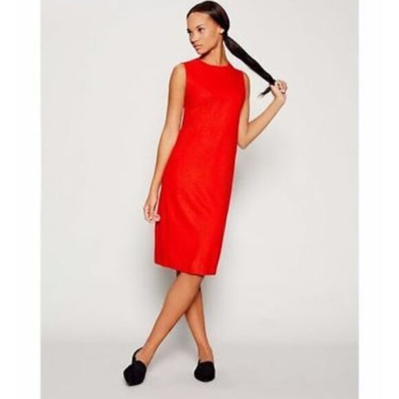 Eileen Fisher Poppy Boiled Wool Lantern Dress XS - Picture 7 of 13